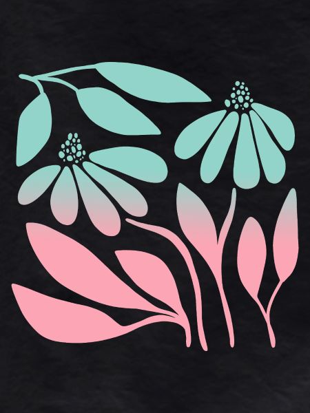 Marguerite in gradient green