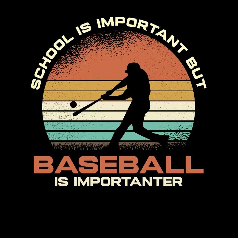 Rétro Baseball Humour Coucher de soleil