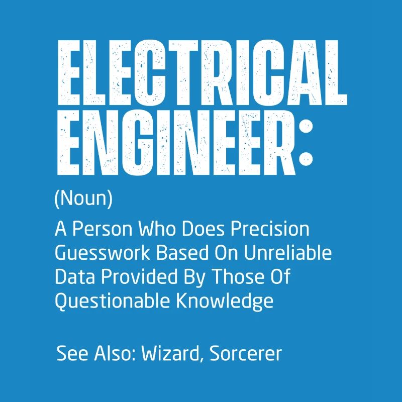 Electrical Engineer Definition Funny STEM Gift