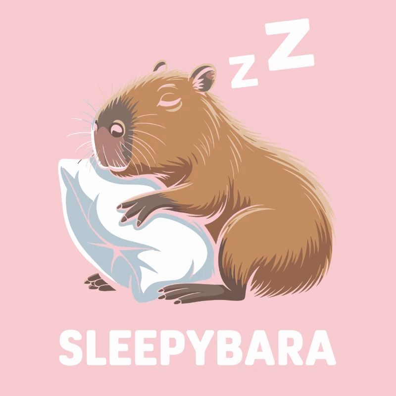 Sleepybara Capybara Schlafen