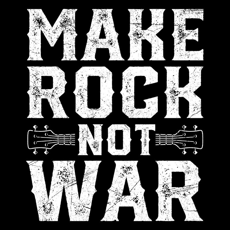 Make Rock Not War Rock Band Guitar Music