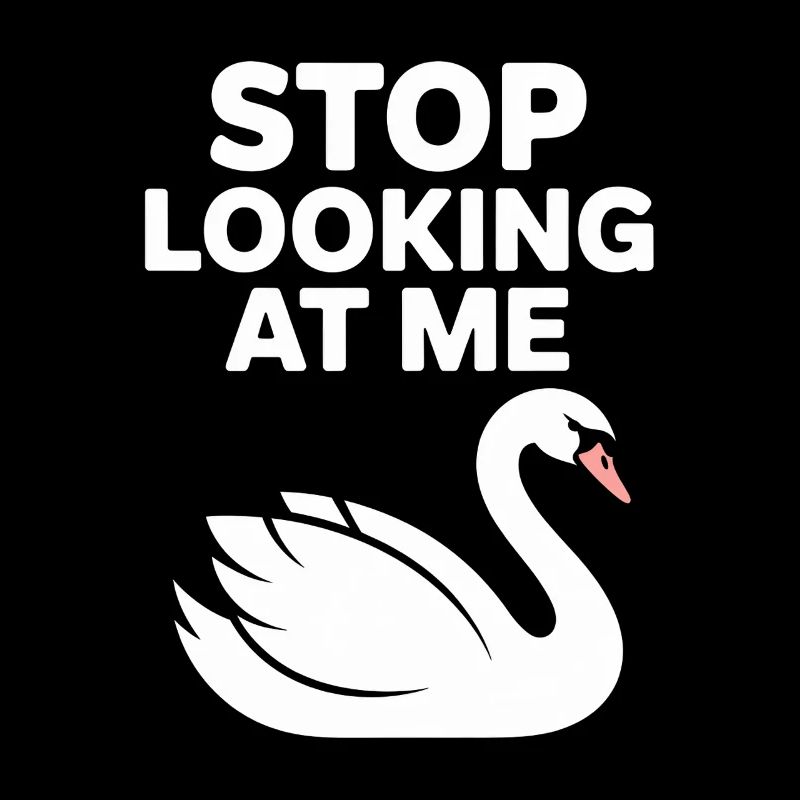 Drôle de cygne arrête de me regarder Meme