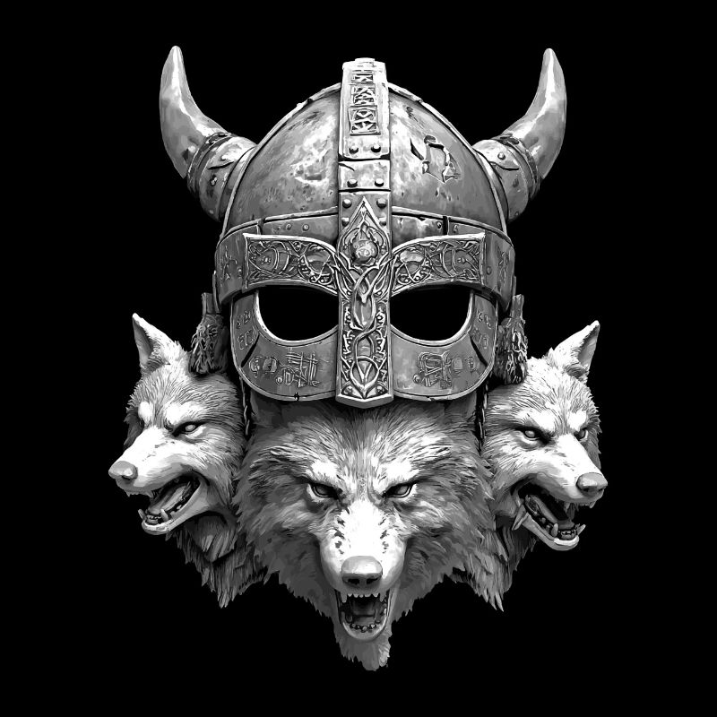 Casque Viking Loup