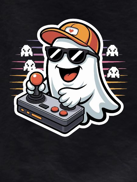 Retro Gamer Halloween Ghost