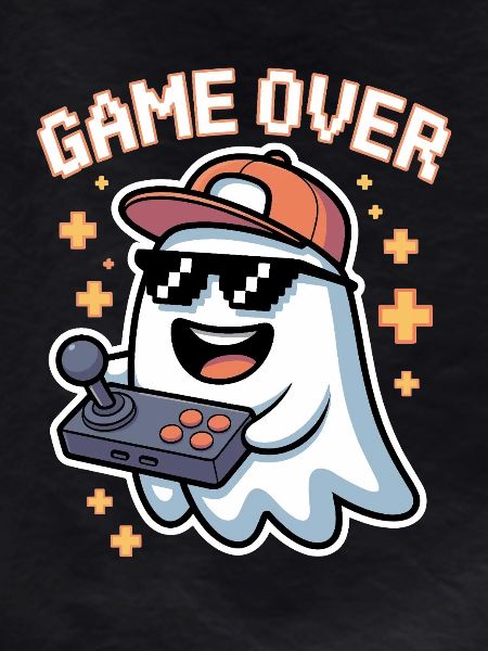 Retro Gamer Halloween Ghost