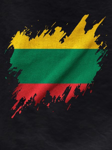 Lithuanian flag, torn style