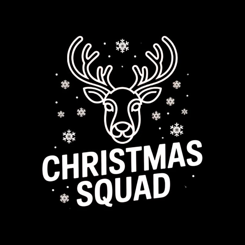 Weihnachts Reh Squad Neon