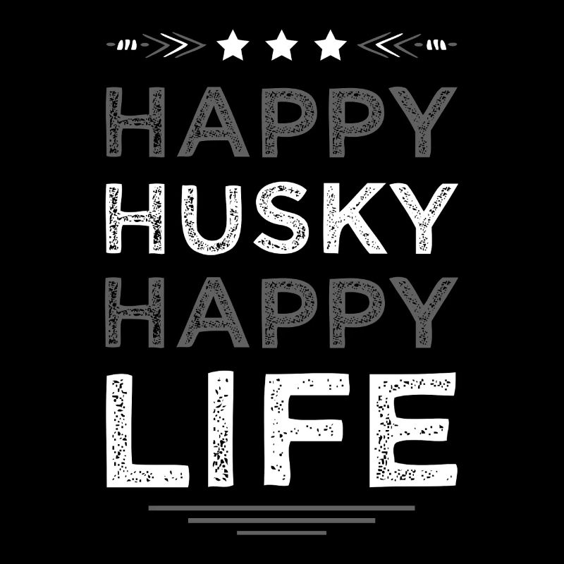 Husky Joie de vivre lettering