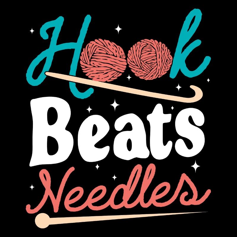 Hook Beats Needles Häkelhäkelgarn