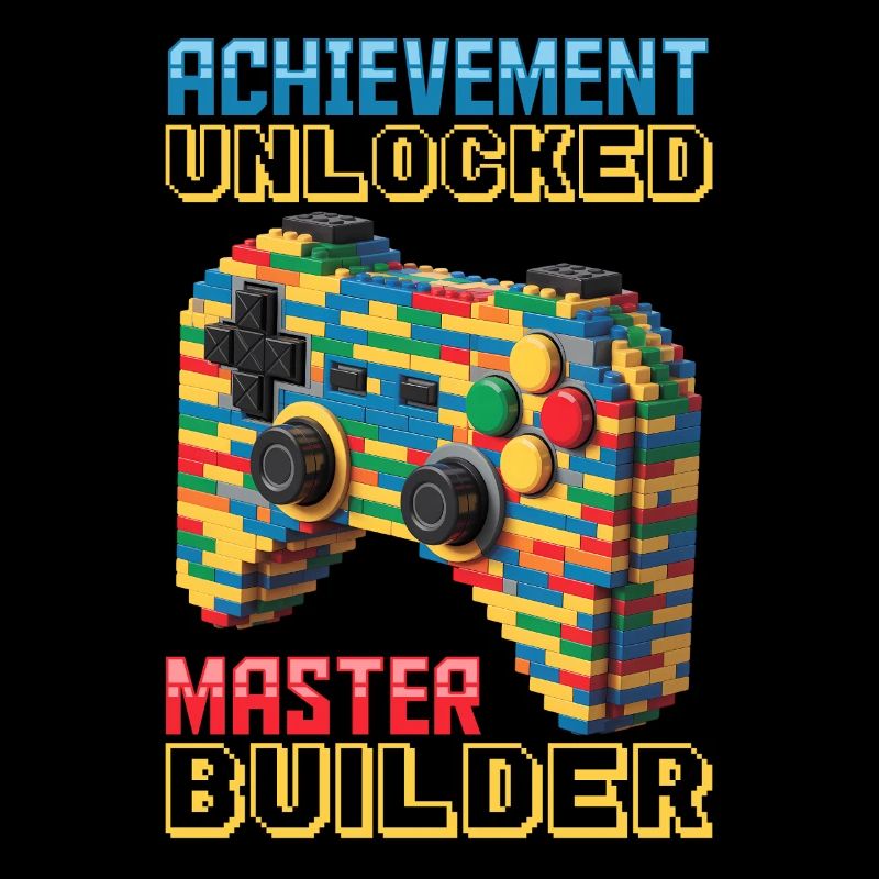 Building Blocks Gamer Gaming Brick Builder