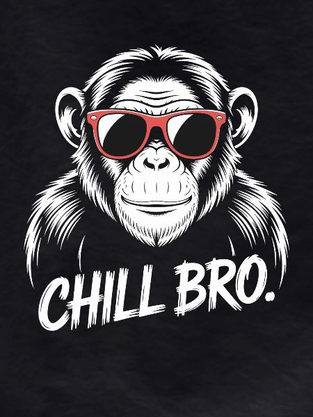 Chill Bro Monkey With Sunglasses