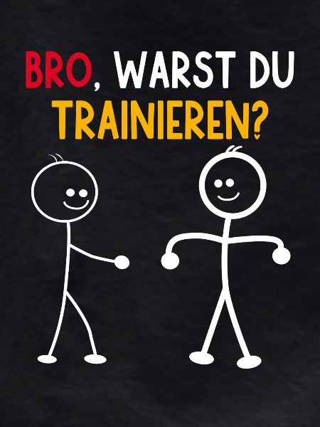 Strichmännchen WARST DU TRAINIEREN LUSTIG