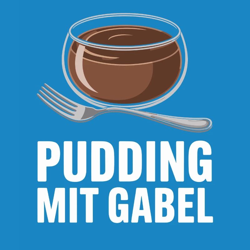 Pudding with fork