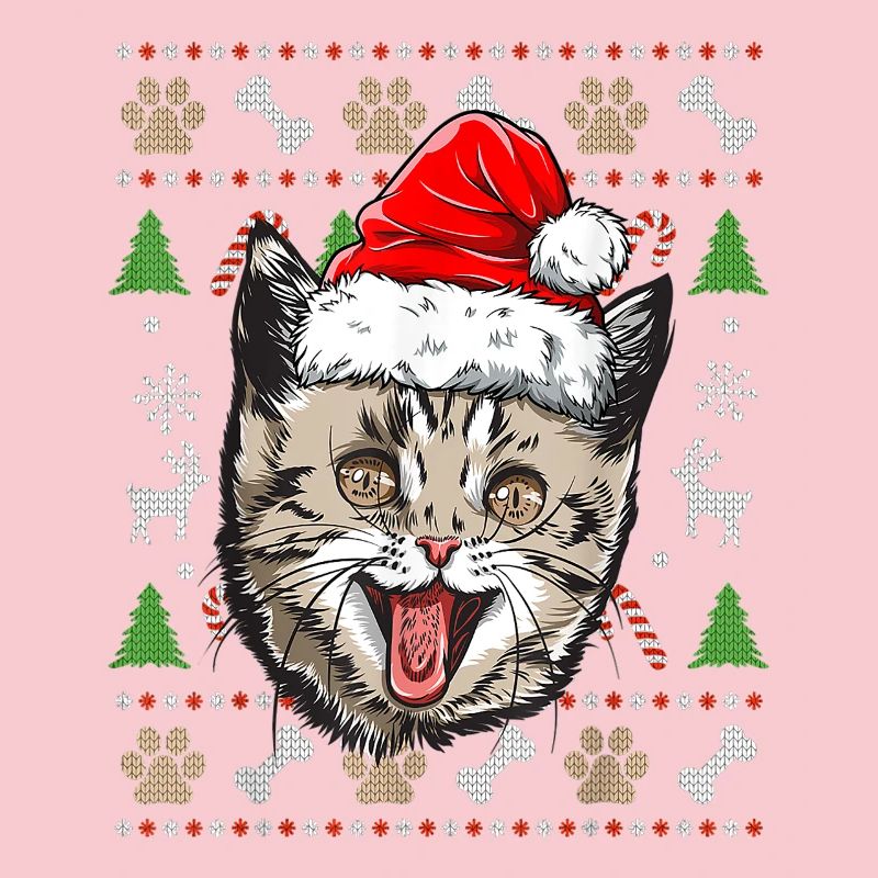 Pull Moche de Noël Chat Mignon idée Cadeau Joyeux
