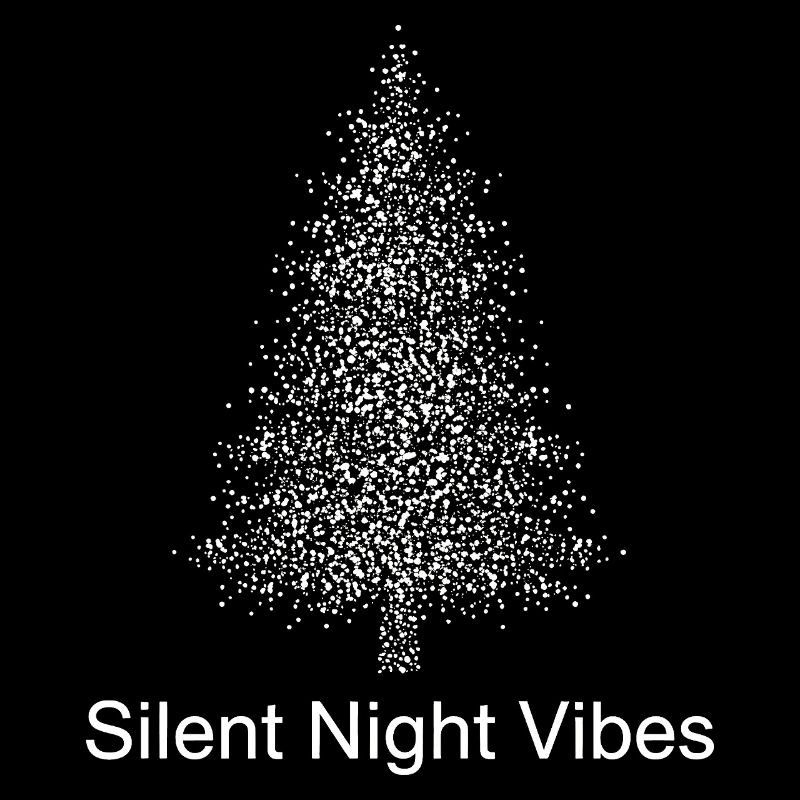Stille Nacht Vibes - Baum Silhouette