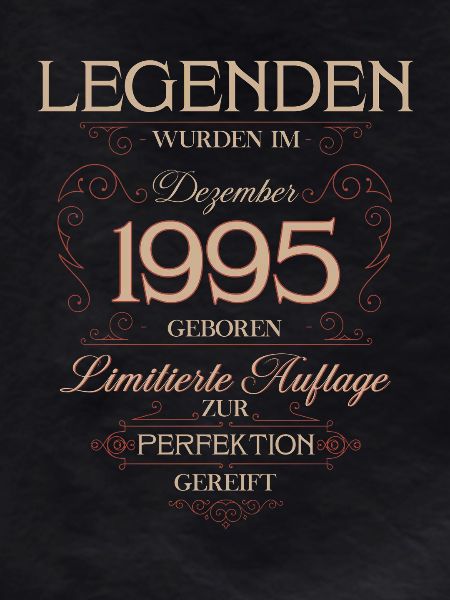 30th Birthday Legend December 1995
