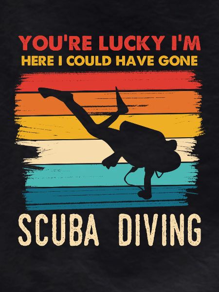 Diver Joke Retro Rainbow