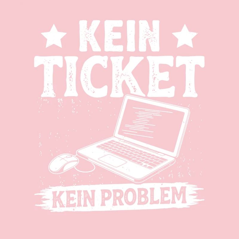 Nerd Computer KEIN TICKET KEIN PROBLEM LUSTIG