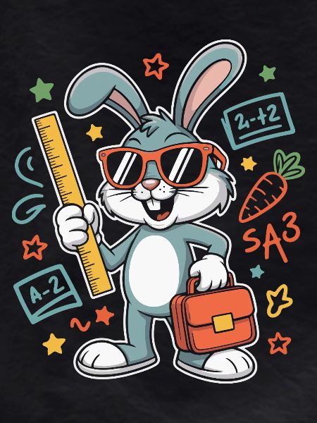 Lernbunny Schulabenteuer mit Brille