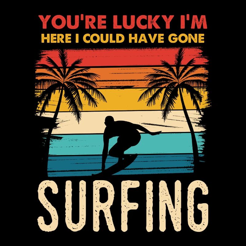 Surf au coucher du soleil