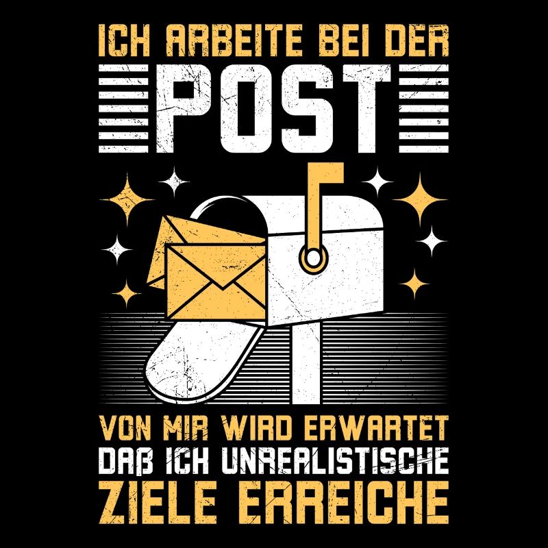Briefträger ARBEITE BEI DER POST Lustiges