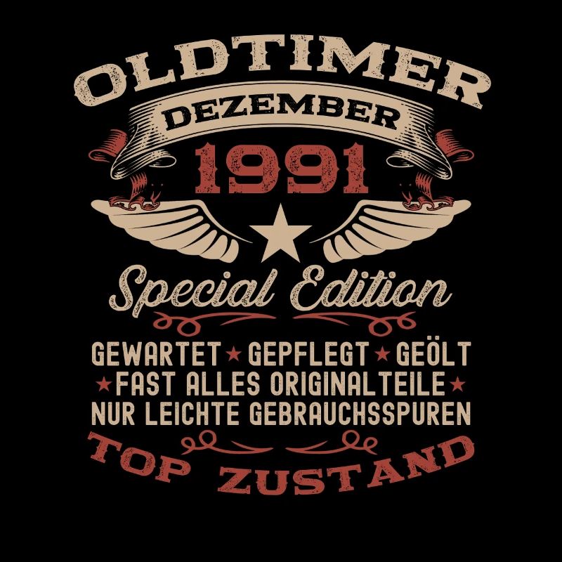 34. Geburtstag Geschenk Oldtimer Dezember 1991