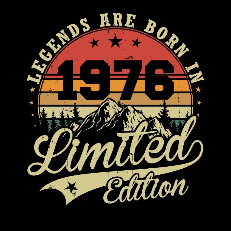 Legends Are Born 1976 Birthday Gift