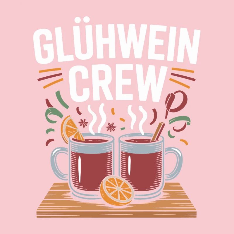 Équipe du vin chaud Marché de Noël joyeux