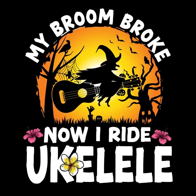 Hawaiian Ukulele Uke Halloween My