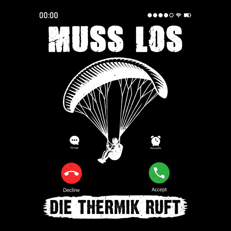 Gleitschirmflieger MUSS LOS DIE THERMIK RUFT
