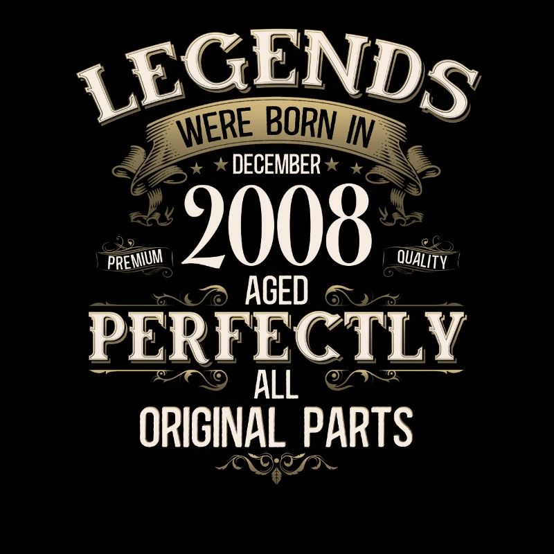17th Birthday Legend December Vintage 2008