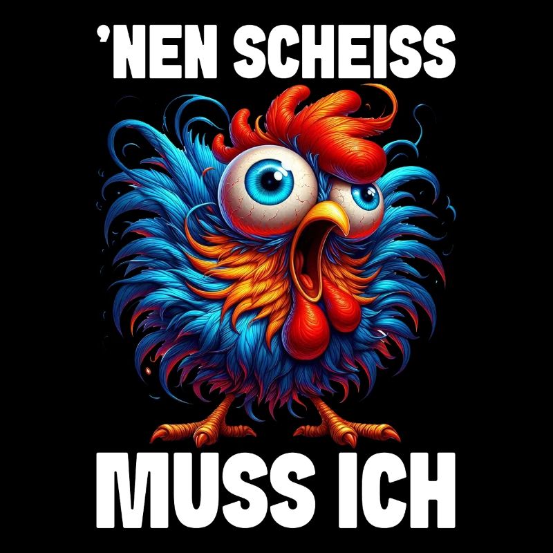 Nen Scheiss Muss Ich Lustiger Huhn Sarkasmus Humor