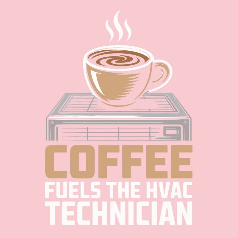 Coffee Lover HVAC Technician Gift Worker