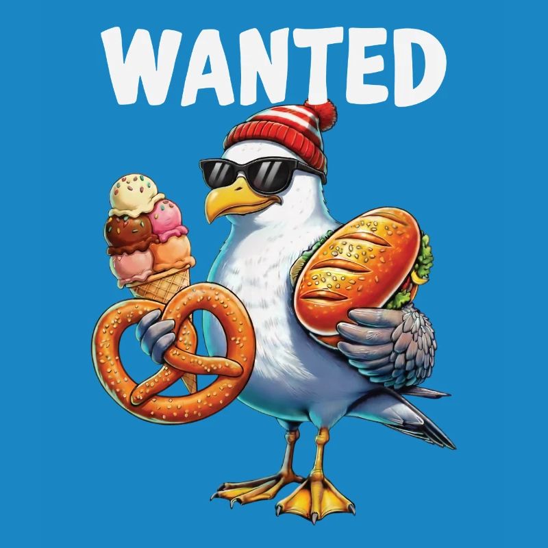 Gesucht Möwe Brezel Eiscreme