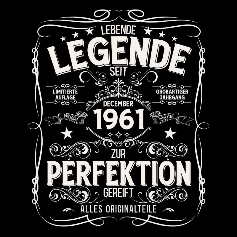 64e anniversaire Millésime décembre Millésime 1961