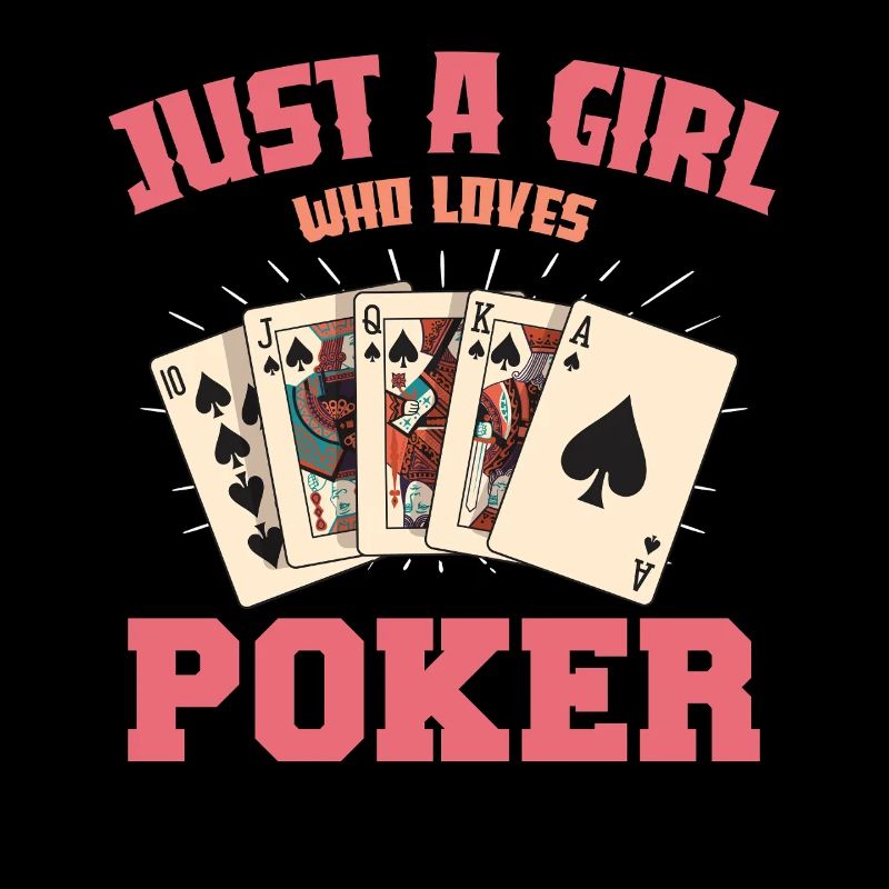 Nur ein Mädchen Pokerkarten