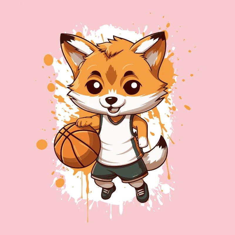 Basketball Fox Comic