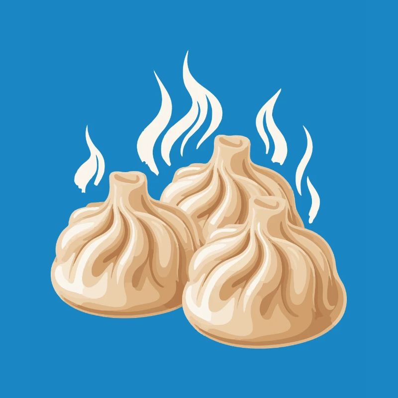 Steaming dumpling design