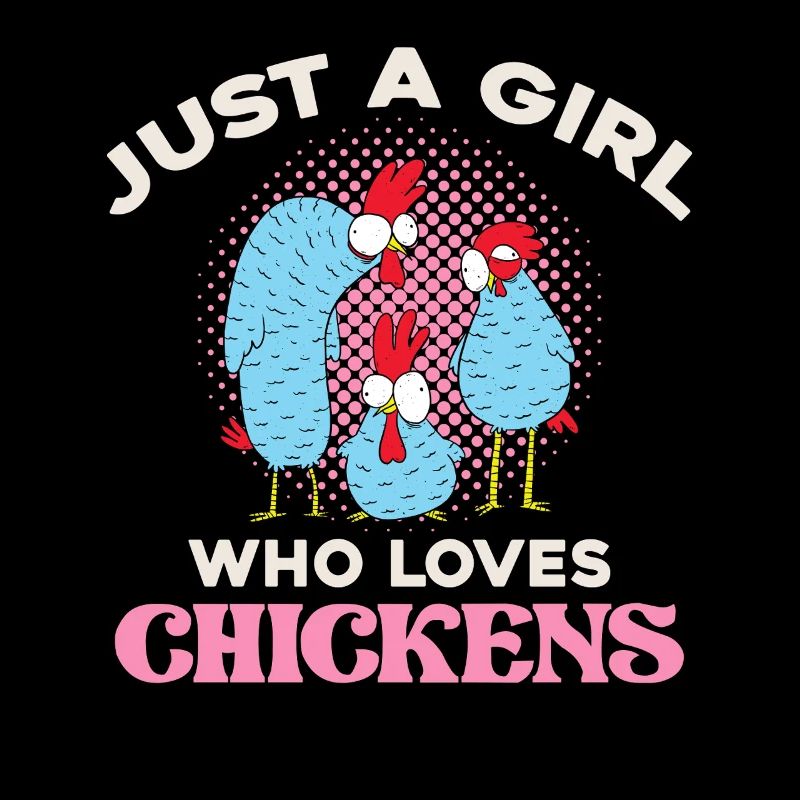 Nur ein Mädchen liebt Hühner