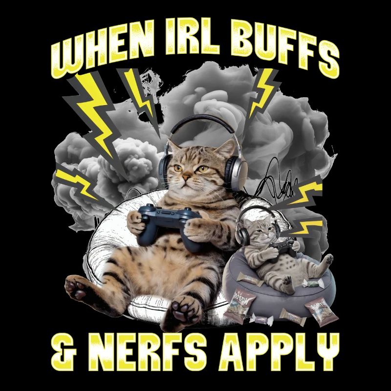 Chat gamer drôle
