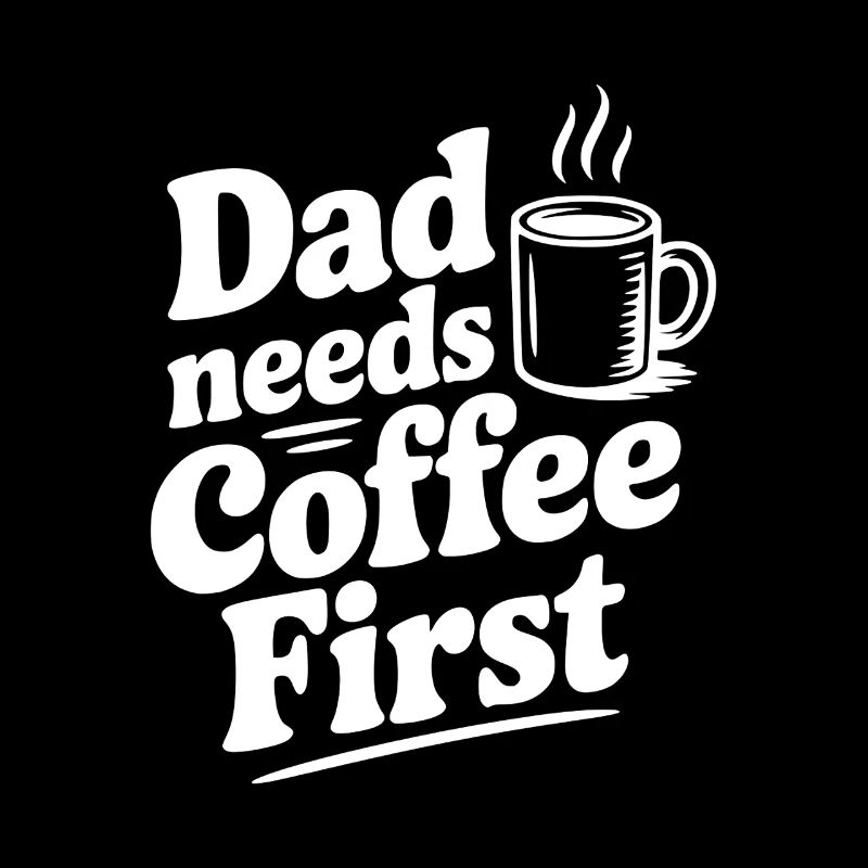 Papa braucht zuerst Kaffee