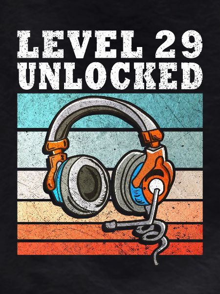Level 29 Unlock Headphones Retro