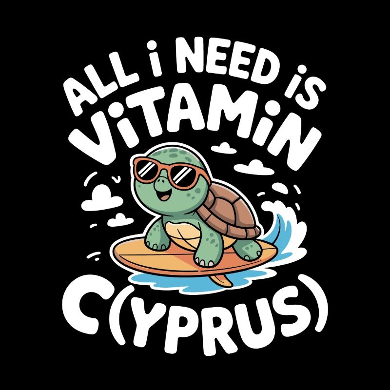 Zypern All I Need Is Vitamin Cyprus Zypern Flagge