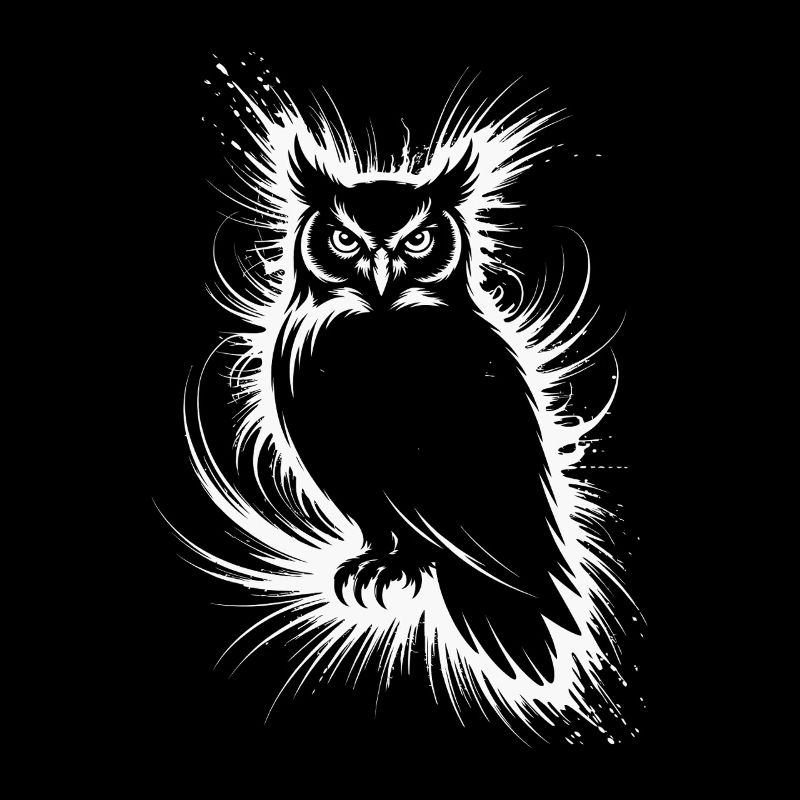 Silhouette d’art de hibou