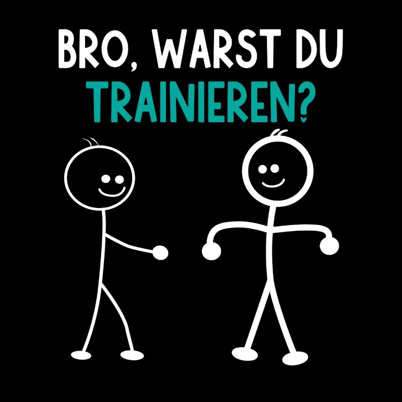 Strichmännchen WARST DU TRAINIEREN LUSTIG