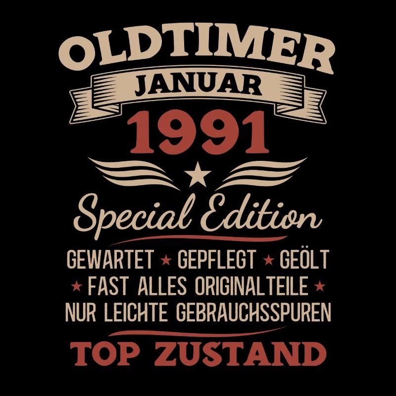 35. Geburtstag Geschenk Oldtimer Januar 1991