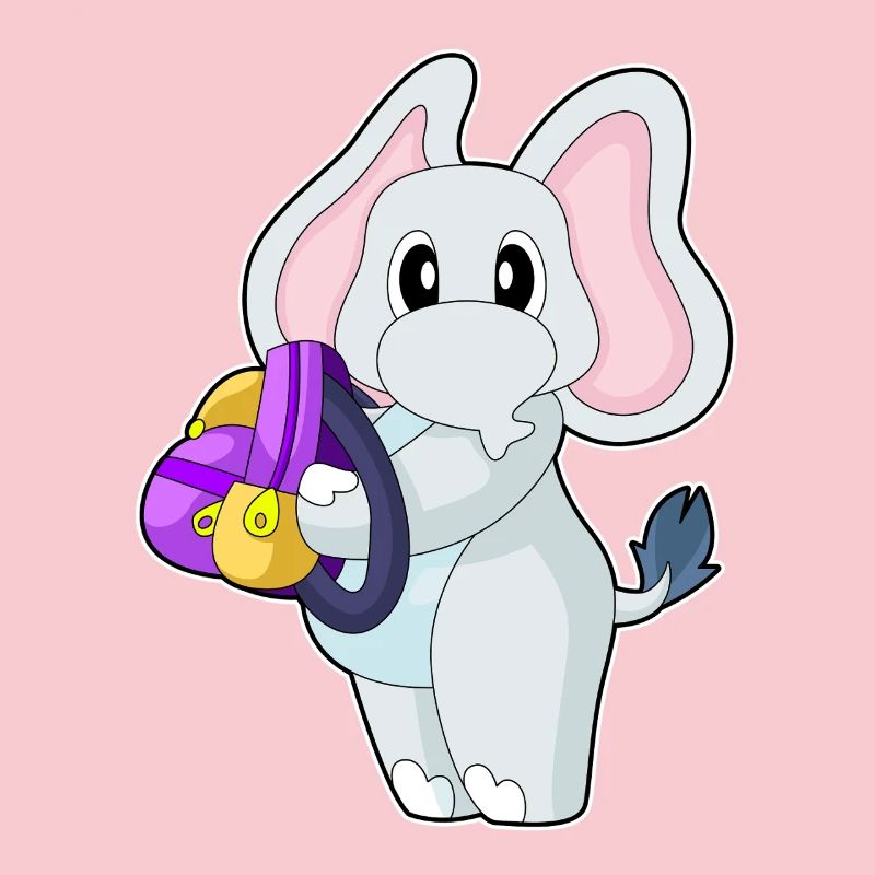 Elefant Schüler Rucksack Schule