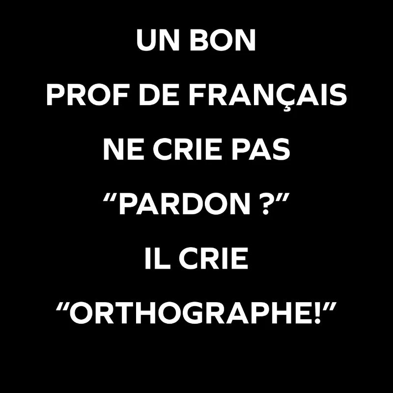 Orthographe: le cri du prof de français