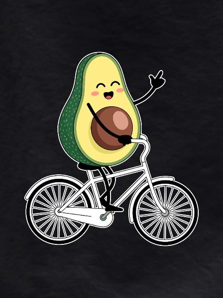 Funny Mountain Biker Avocado