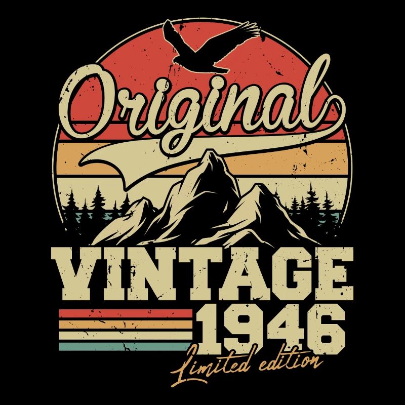Original 1946 Vintage Birthday Retro